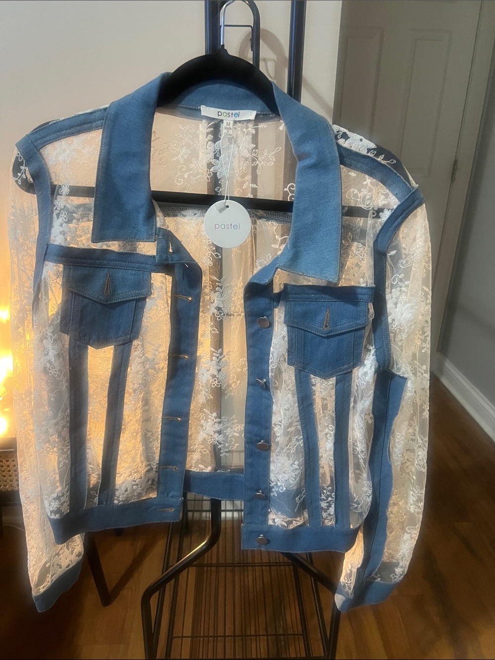 Lace and Denim Jacket